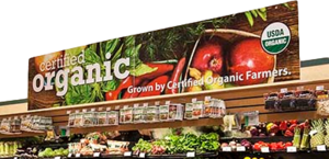 Retail Display Organic Food