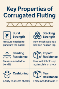 Key Properties of Corrugated Fluting Chart