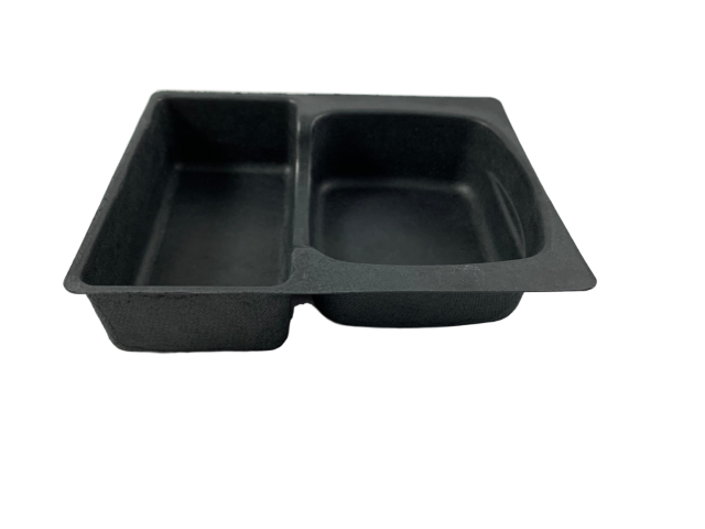 Molded Pulp Tray with Two Sections